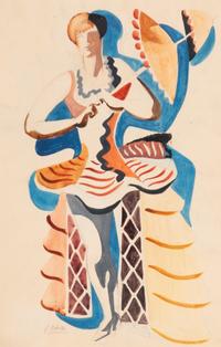 Woman with Parasol , c. 1929
