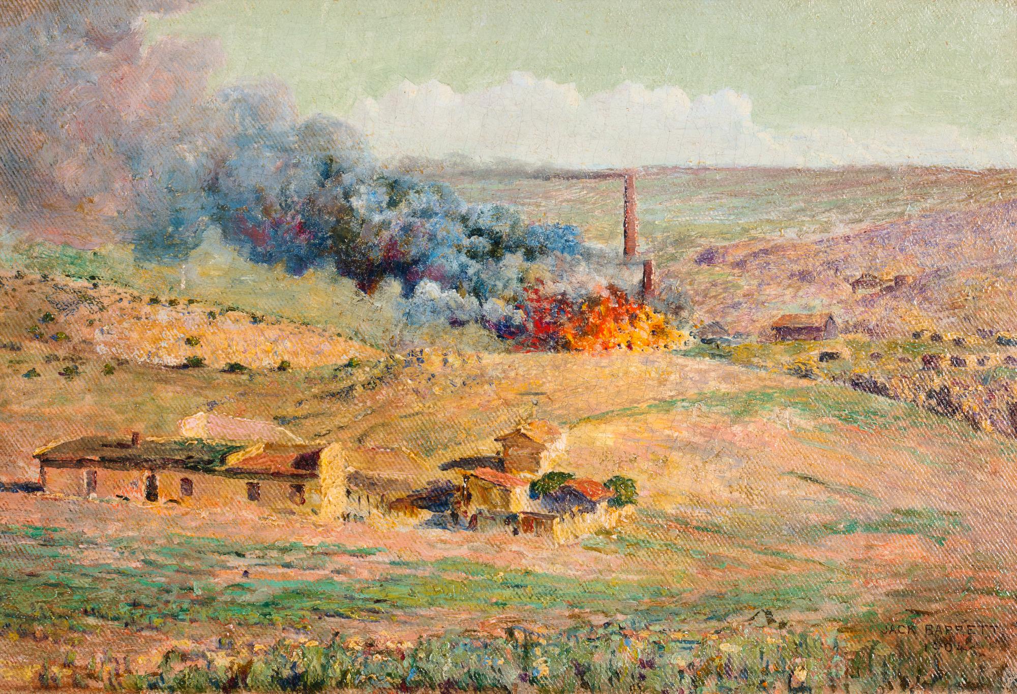 Burning of a Smelting Works
