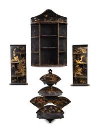 Four Japanese Lacquer Wall Brackets — EARLY 20TH CENTURY