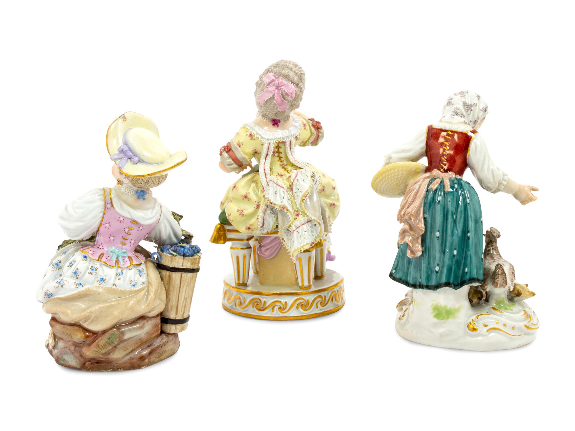 A Meissen Porcelain Group of Girls