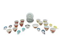 A Partial Set of Chinese Famille Rose 'Flower' Porcelain Dinner Services