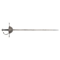 Spanish Etched Steel Cup Hilt Rapier with Klingenthal Blade