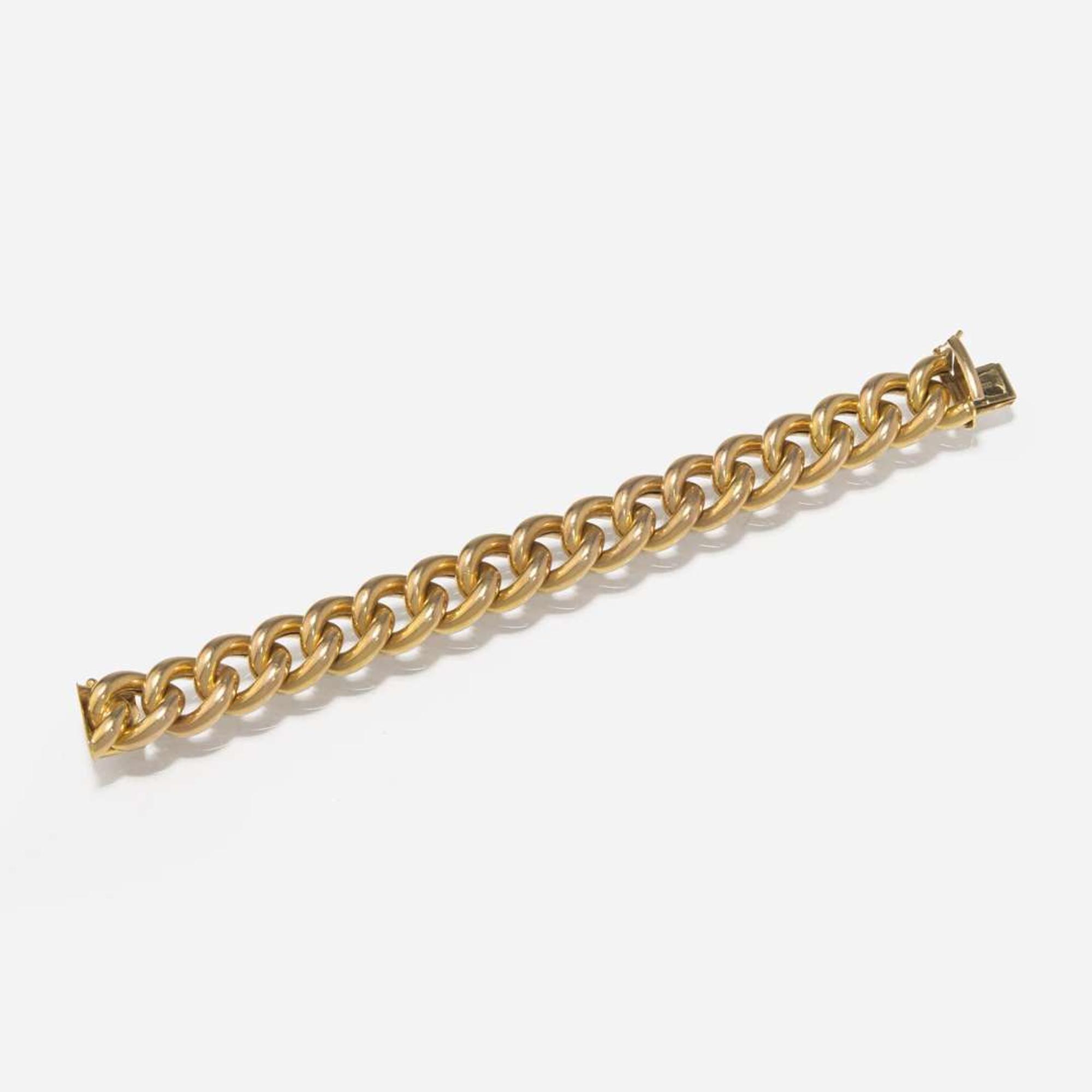 14K Yellow Gold Curb Bracelet