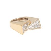 BICOLOR GOLD AND DIAMOND RING