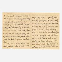 [Autographs & Manuscripts] Browning, Robert, and Rudyard Kipling Group of 2 Autograph Letters, signed