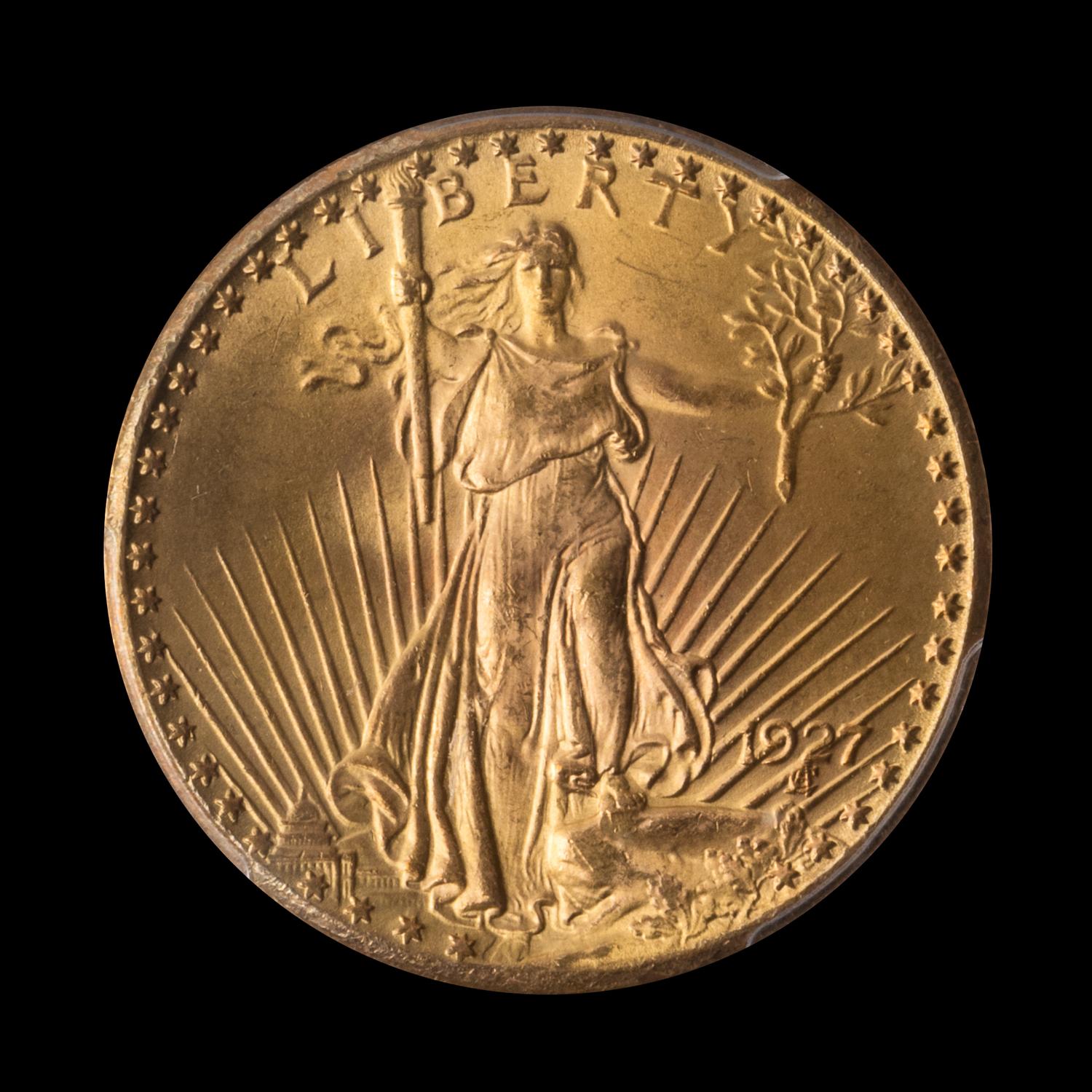 A United States 1927 St. Gaudens $20 Gold Coin