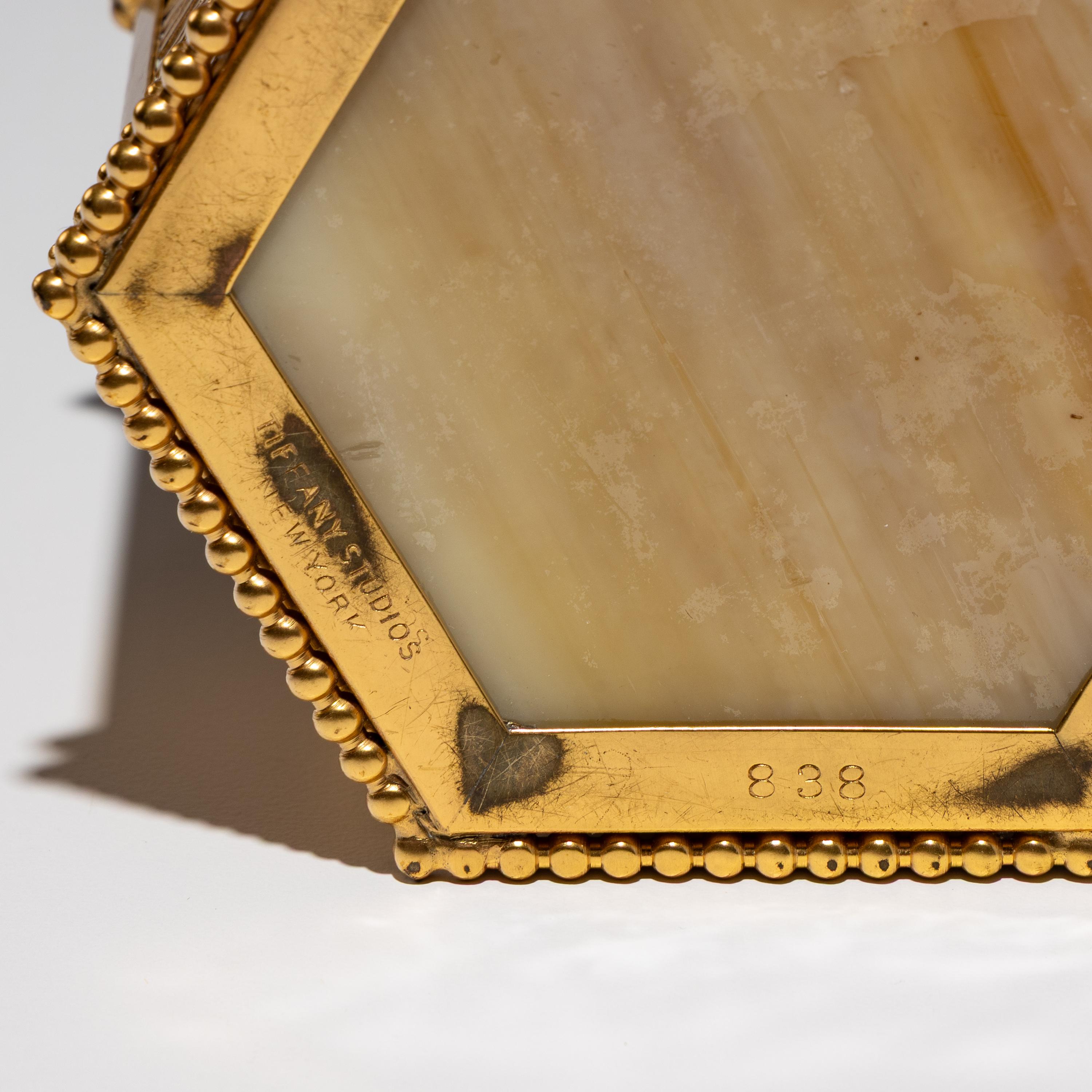 Tiffany Studios New York (American, 1880–1930) — Pine Needles String Box, c. 1920