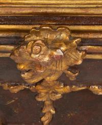 An Italian Painted and Parcel Gilt Reliquary Cabinet
