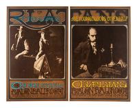 [MUSIC] -- [POSTERS]. MOSCOSO, Victor, GRIFFIN, Rick, GREENE, Herb, FRIED, Robert, NOLAN, Dennis, artists. A group of 8 Family Dog posters from 1967, comprising:
