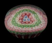 A Concentric Millefiori Glass Paperweight