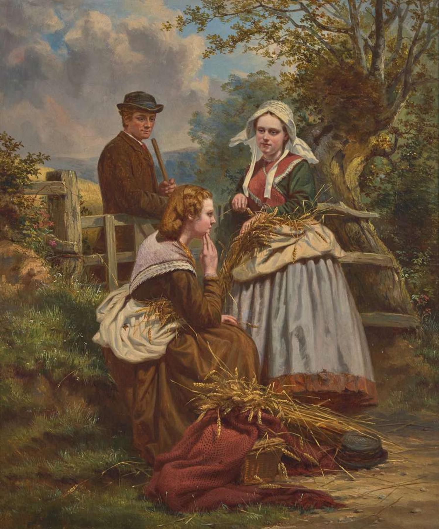 George Dunlop Leslie (British, 1835–1921) - The Gleaners