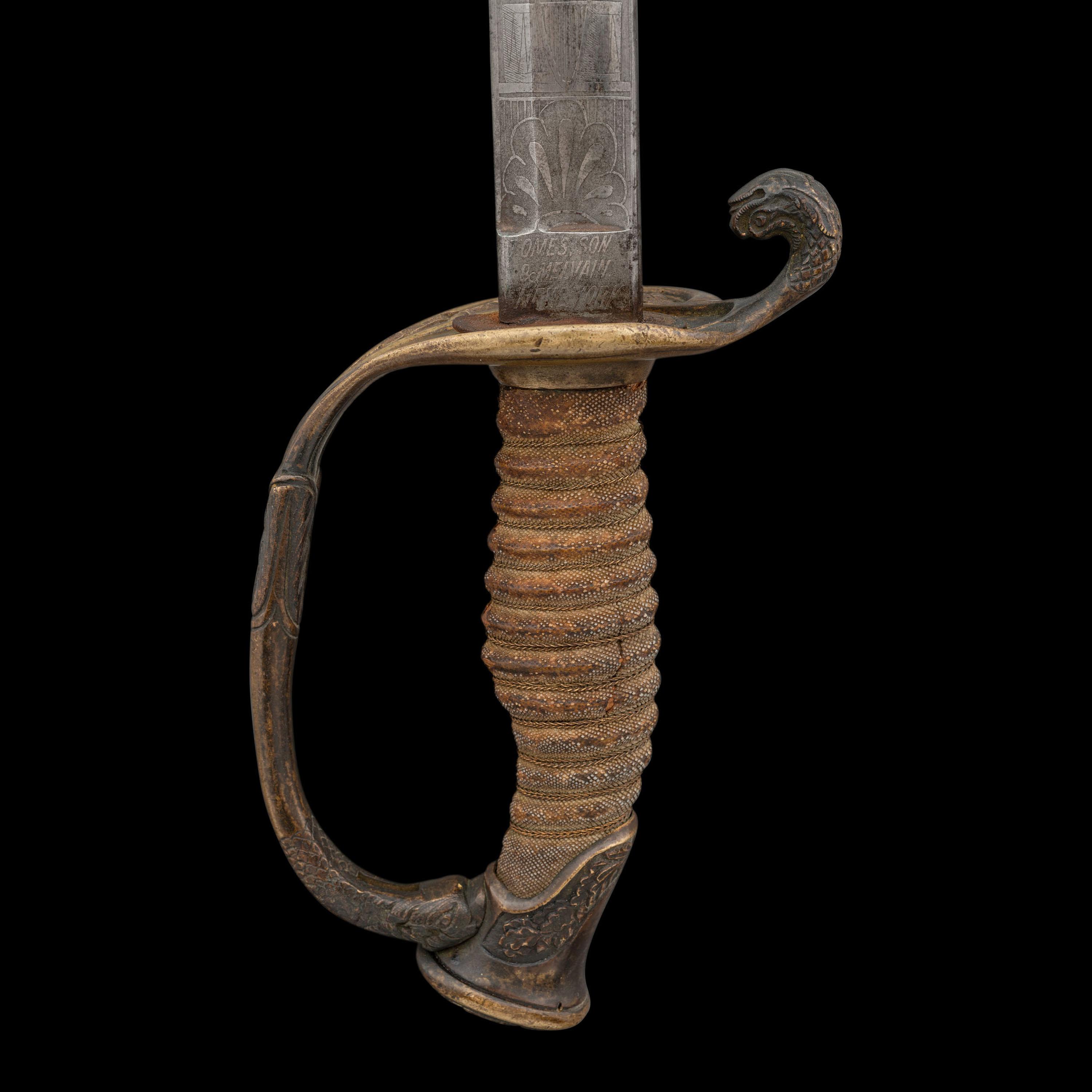 US Model 1852 Naval Officers Sword Presented to Medal of Honor Recipient Edwin Smith