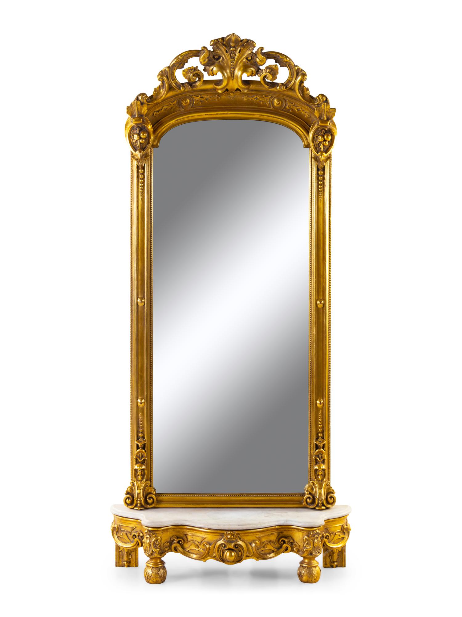 A Victorian Giltwood Pier Mirror