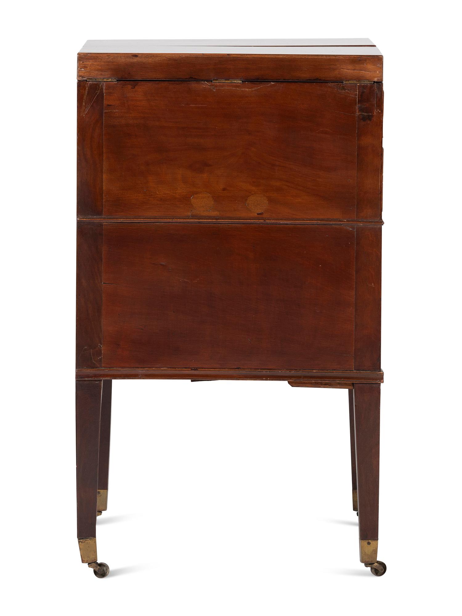 An George III Mahogany 'Harlequin' Dressing and Writing Table