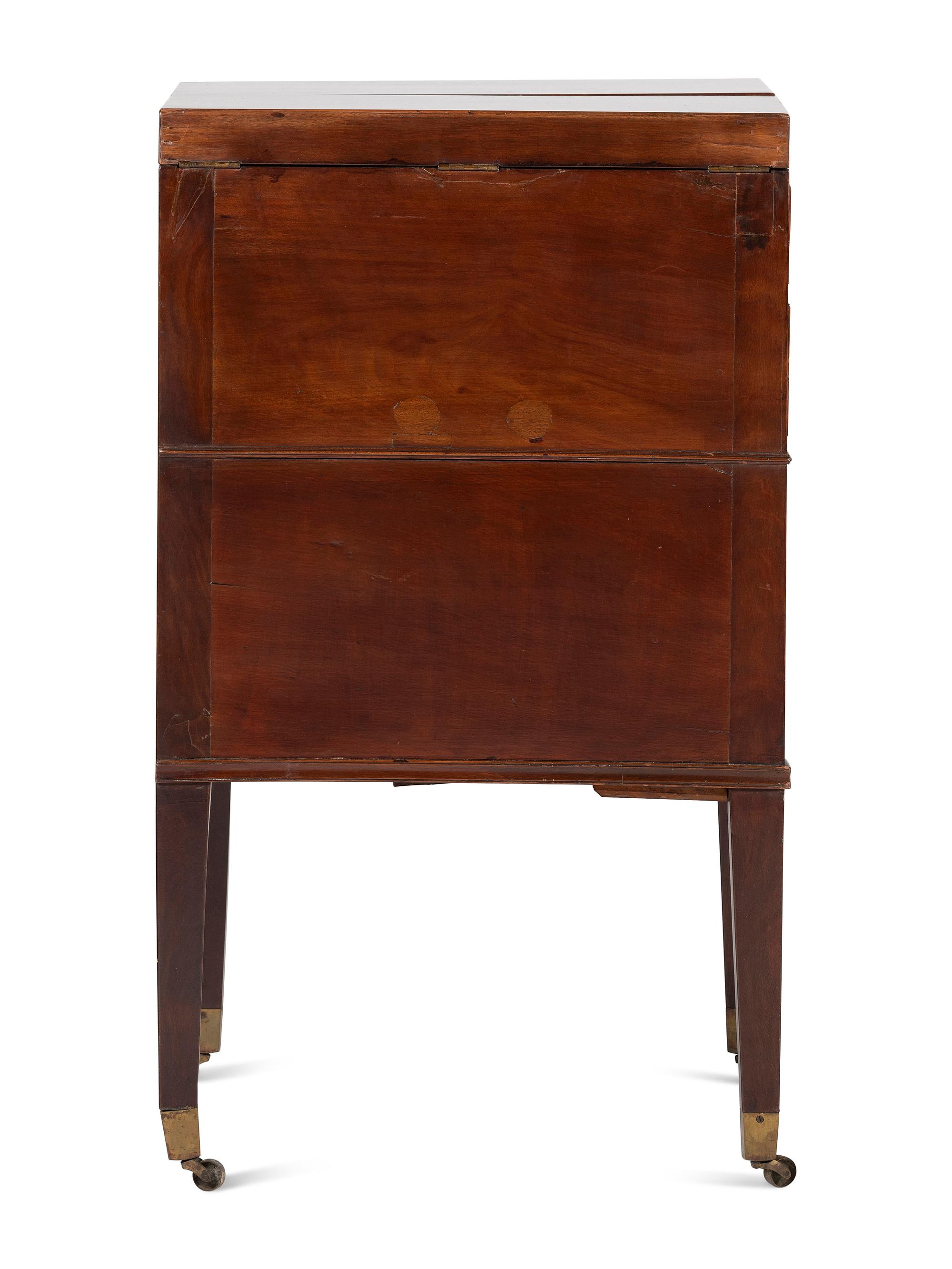 An George III Mahogany 'Harlequin' Dressing and Writing Table