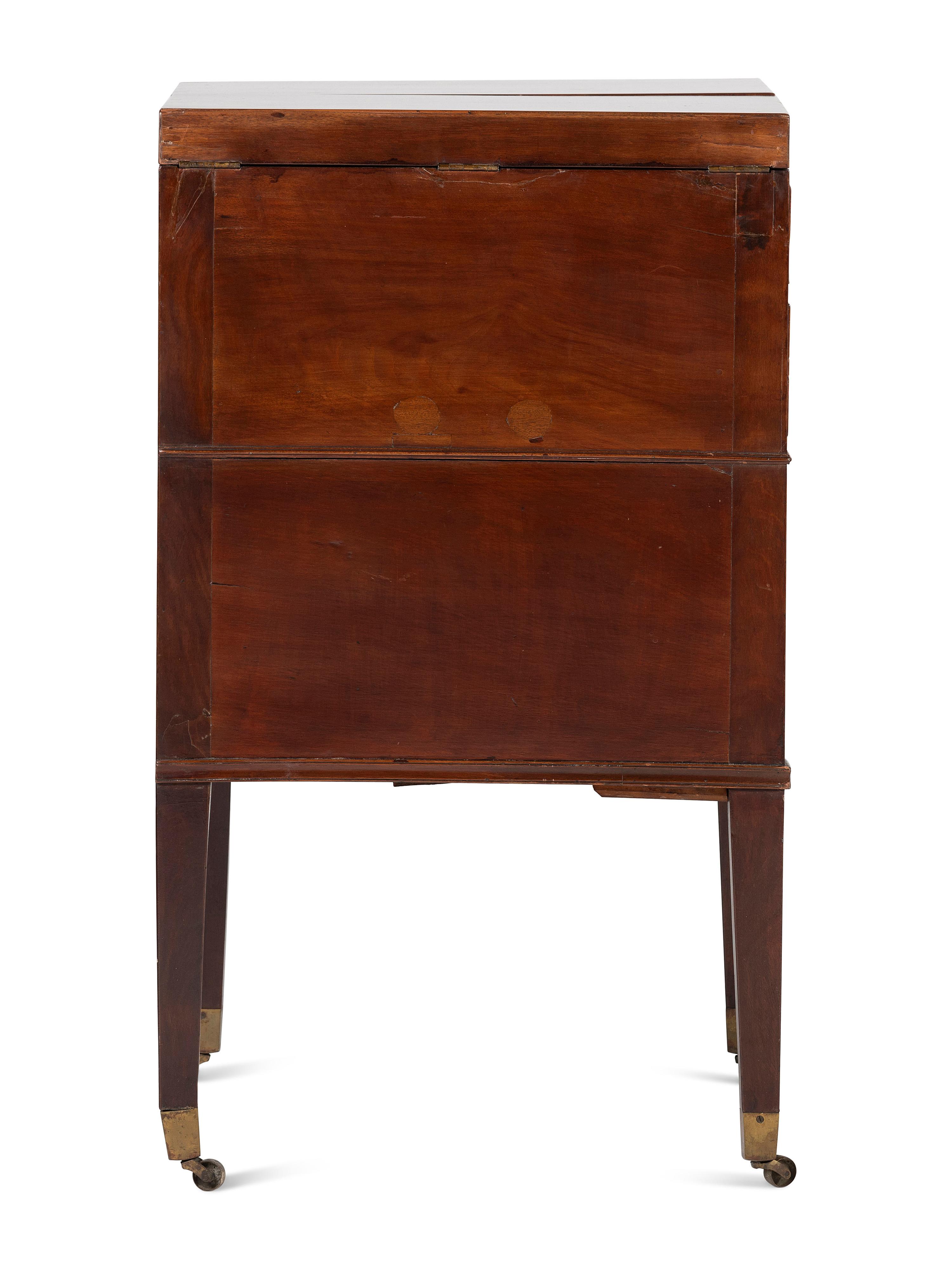 An George III Mahogany 'Harlequin' Dressing and Writing Table