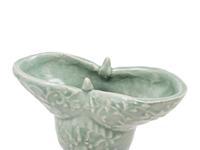 A Longquan Celadon Glazed Porcelain Jue -Form Cup