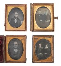 [EARLY PHOTOGRAPHY]. 18 quarter plate daguerreotypes featuring men and women.