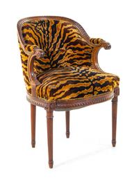 A Louis XVI Style Bergère du Bureau