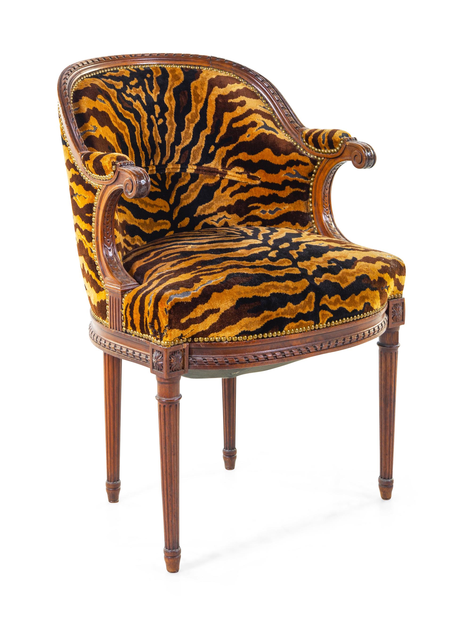 A Louis XVI Style Bergère du Bureau