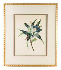A China Trade Painting on Paper Height of painting 16 1/2 x width 13 inches. — CIRCA 1810