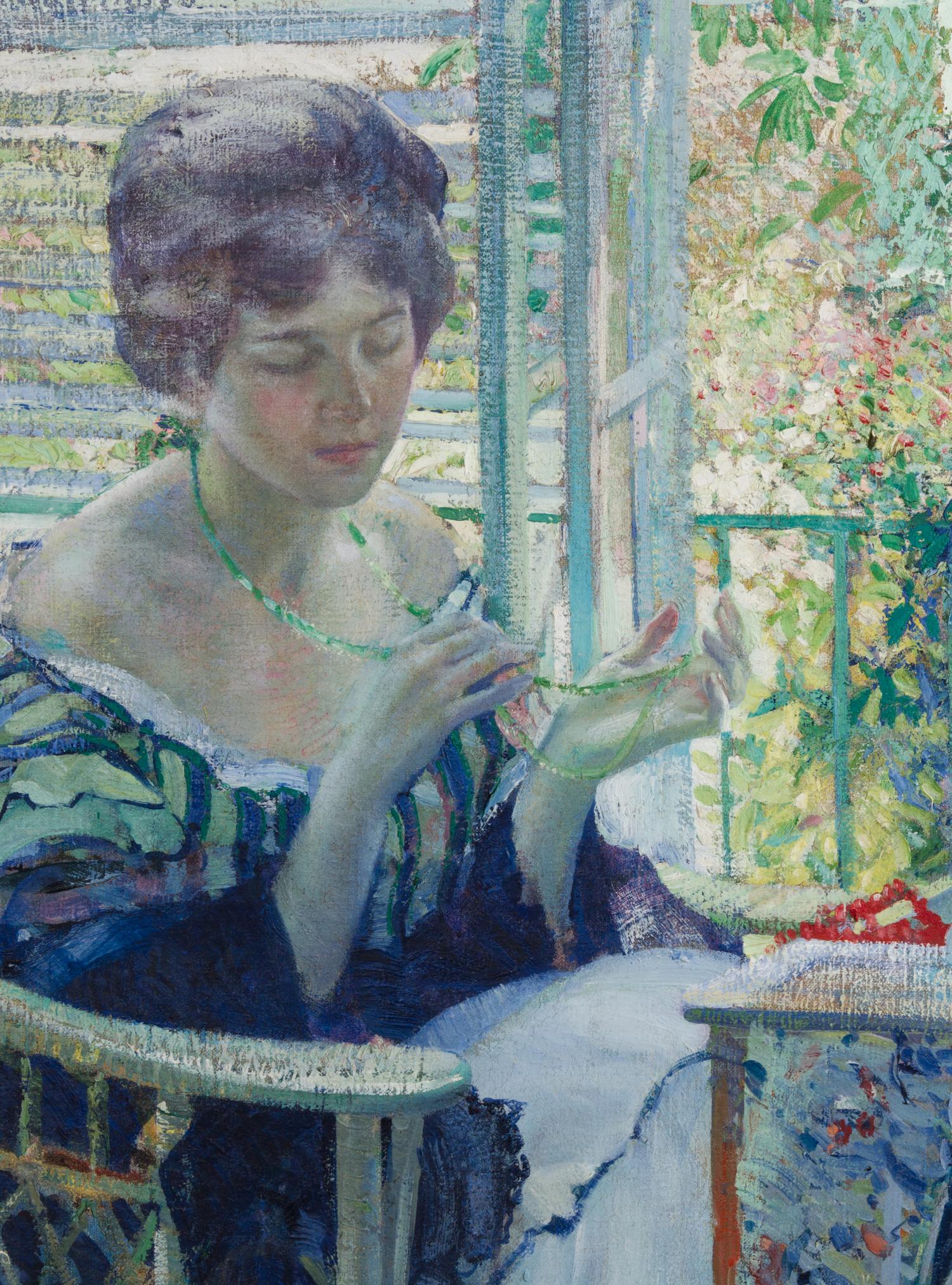 Richard Edward Miller, (American, 1875-1943), The Necklace (La Femme au Collier), c. 1913