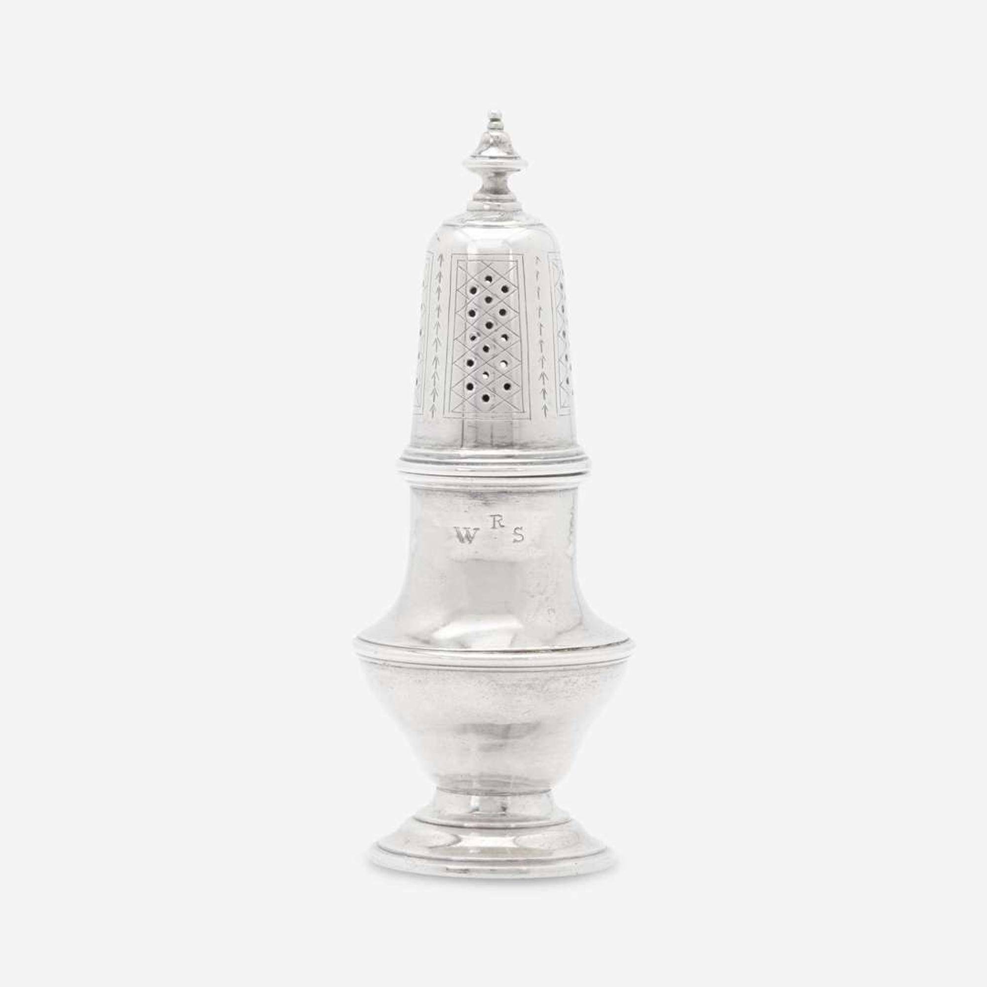 A silver caster Samuel Minott (1732-1803), Boston, MA, circa 1760
