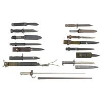 Lot of Nine Bayonets and Fighting Knives