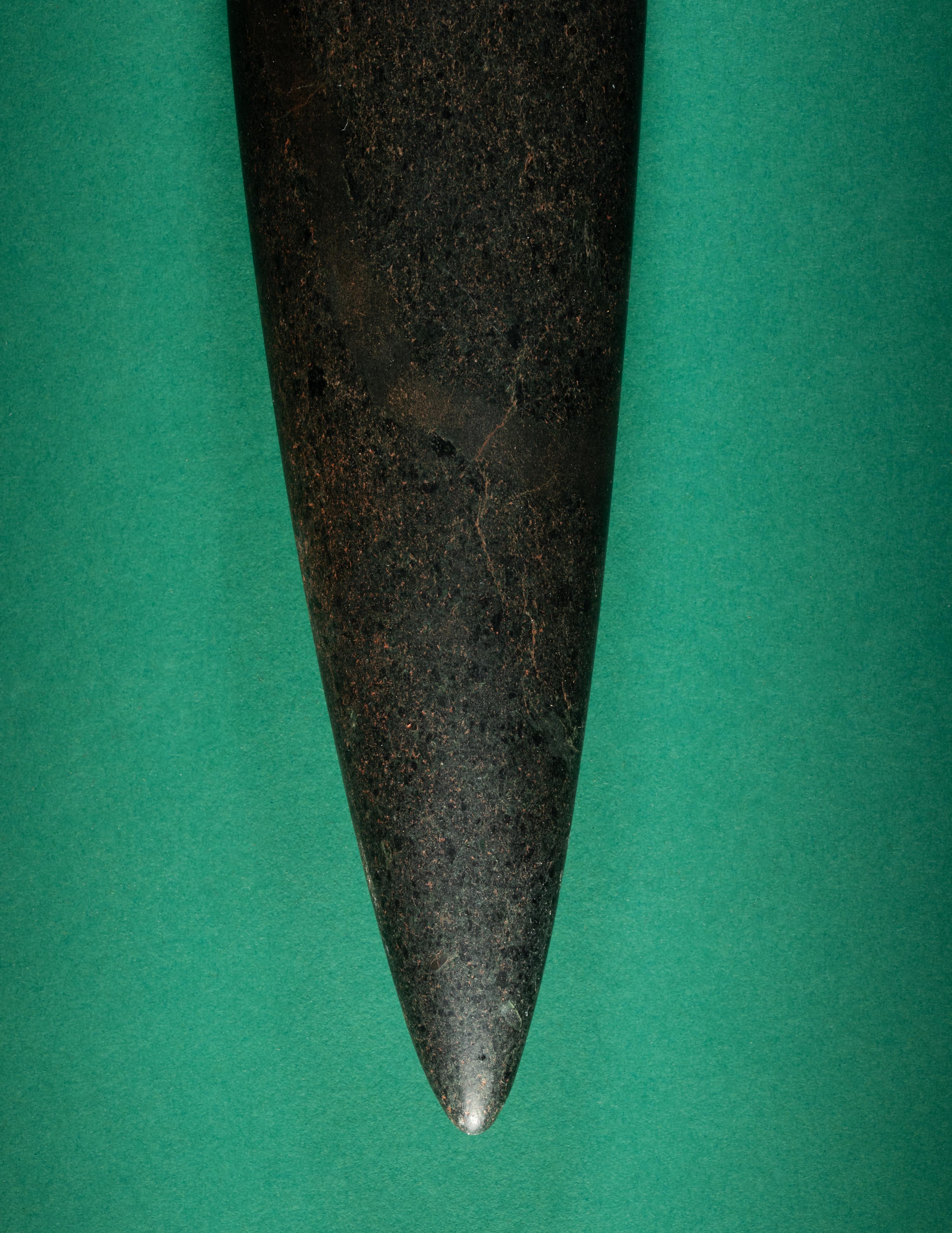 A Large Maya Hardstone Celt