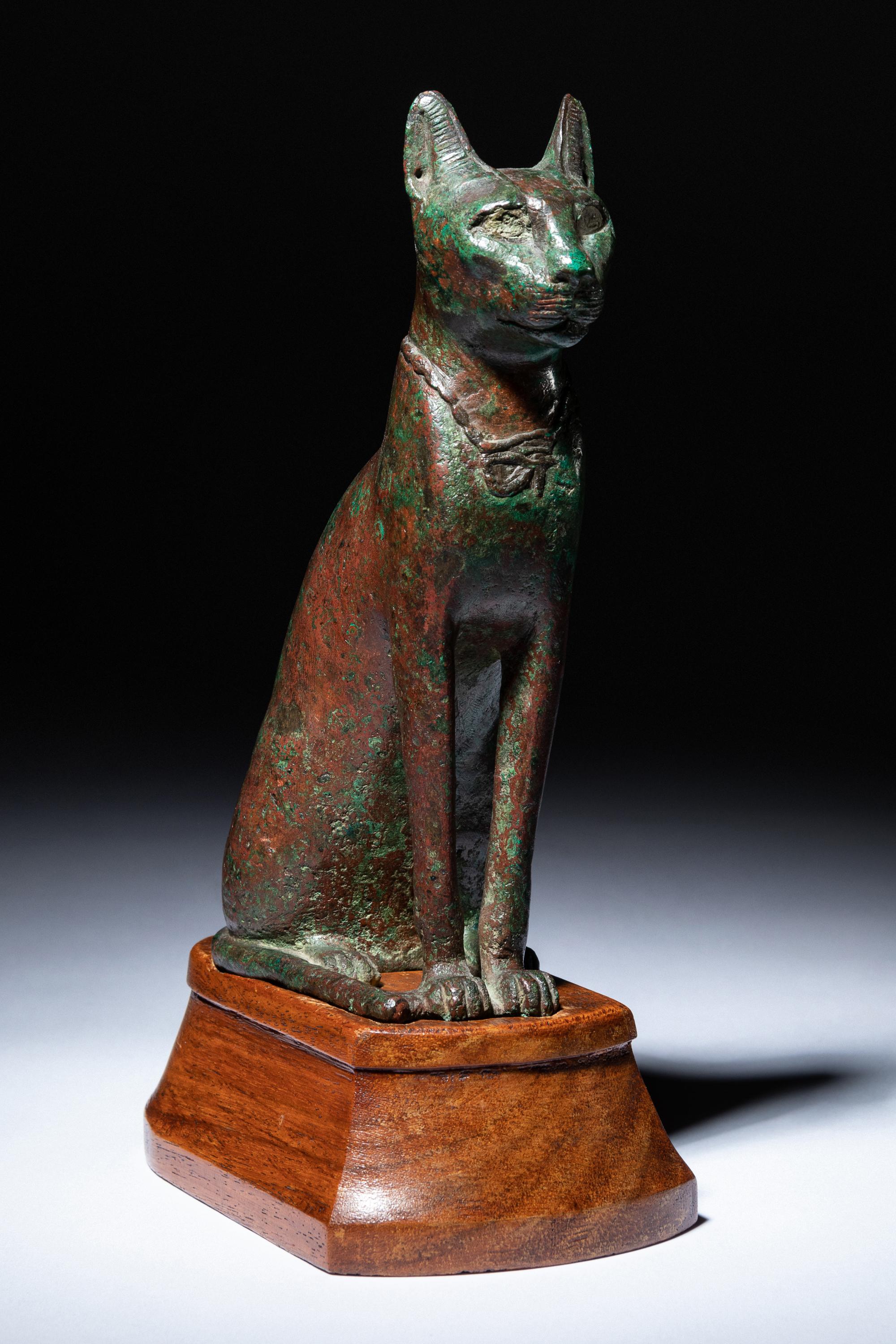 An Egyptian Bronze Cat
