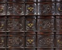 An Indo-Portuguese Hardwood Chest of Drawers