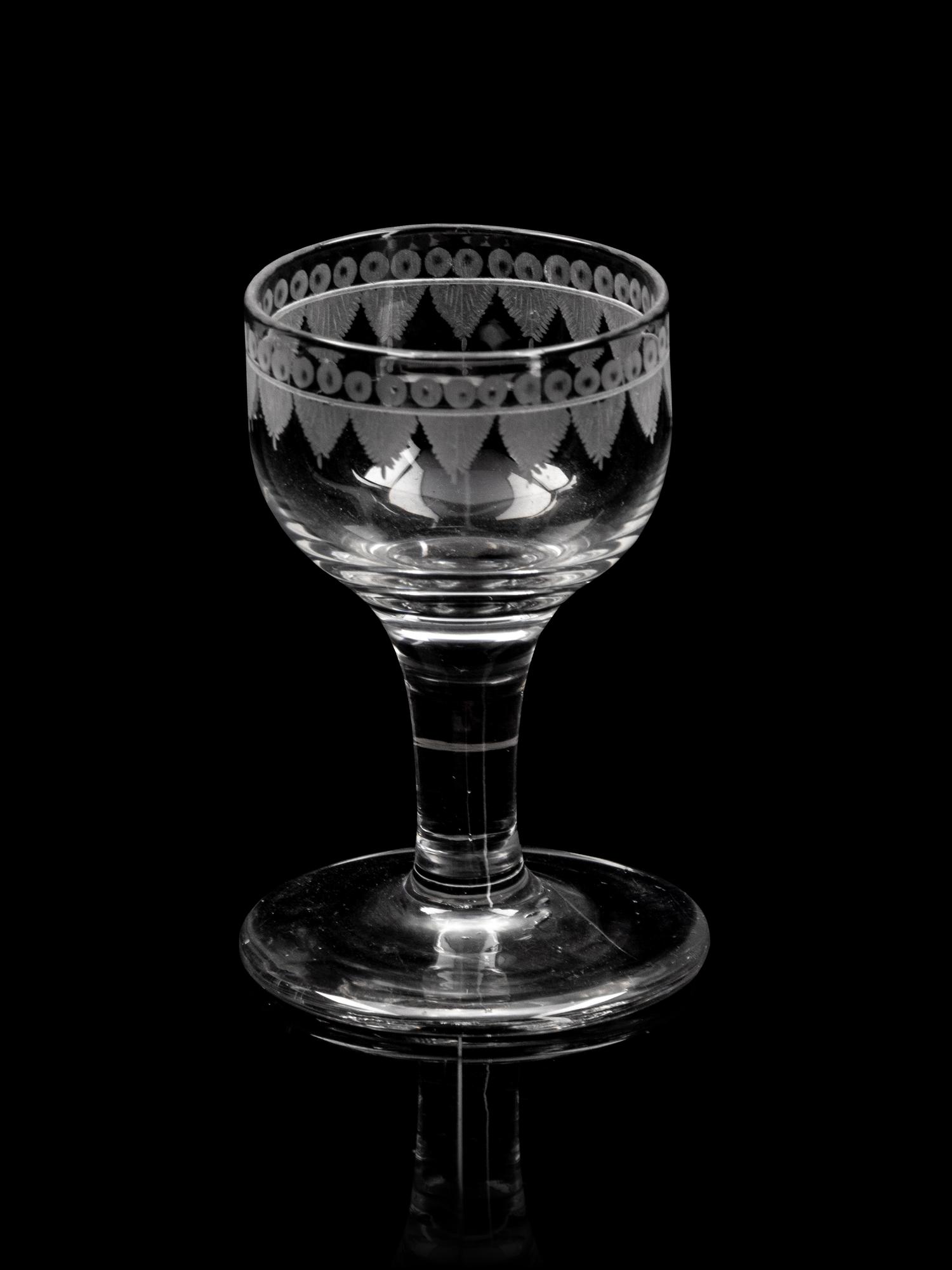 An English Cut Glass Stemware Service