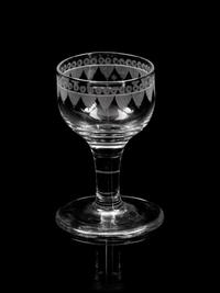 An English Cut Glass Stemware Service