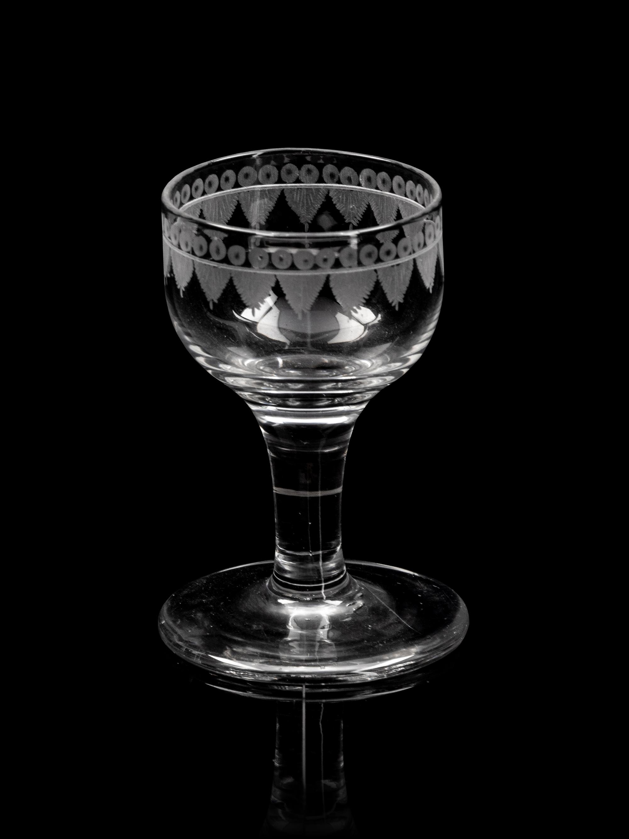 An English Cut Glass Stemware Service