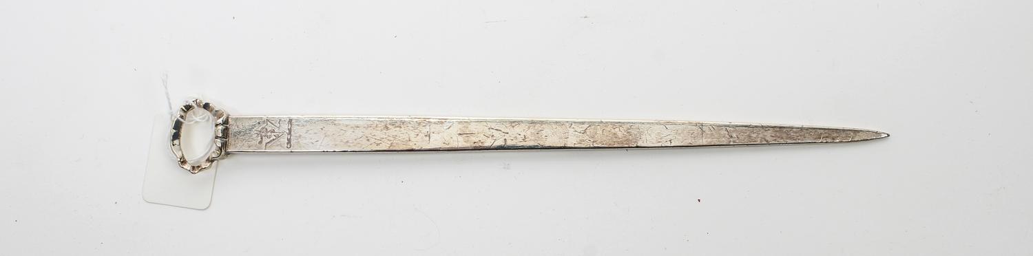 An English Silver Paper Knife, ,