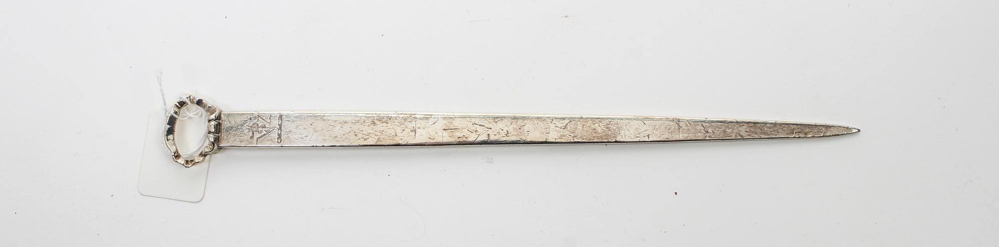 An English Silver Paper Knife, ,