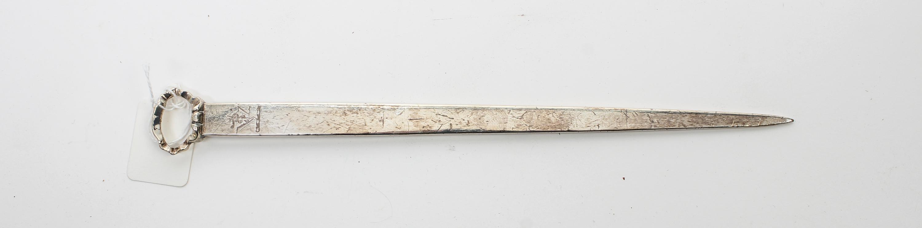 An English Silver Paper Knife, ,