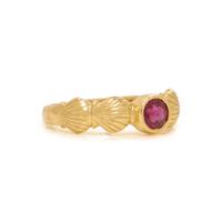 YELLOW GOLD AND RUBY RING