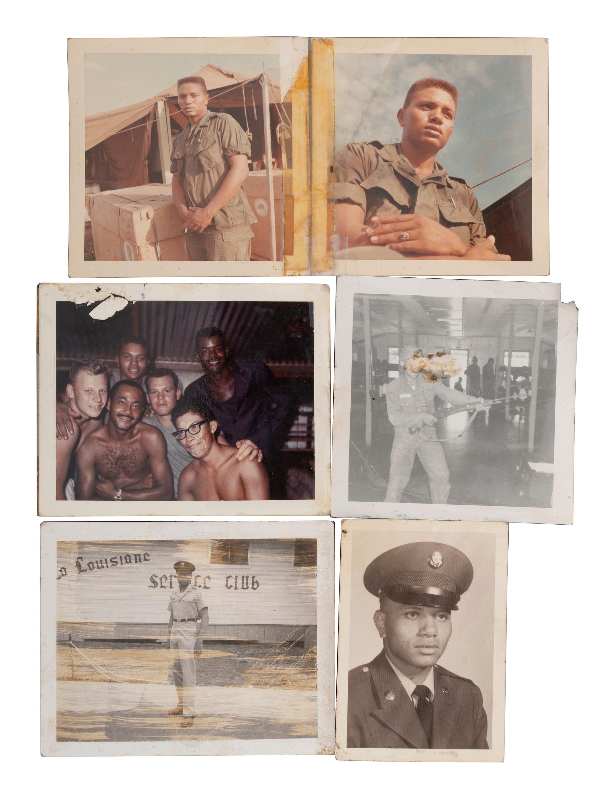 [AFRICAN AMERICANA - VIETNAM]. A group of approx. 140 photographs assembled by Private First Class Ronald Nelson, 125th Signal Battalion, incl. images of African American soldiers and the Cu Chi tunnels.