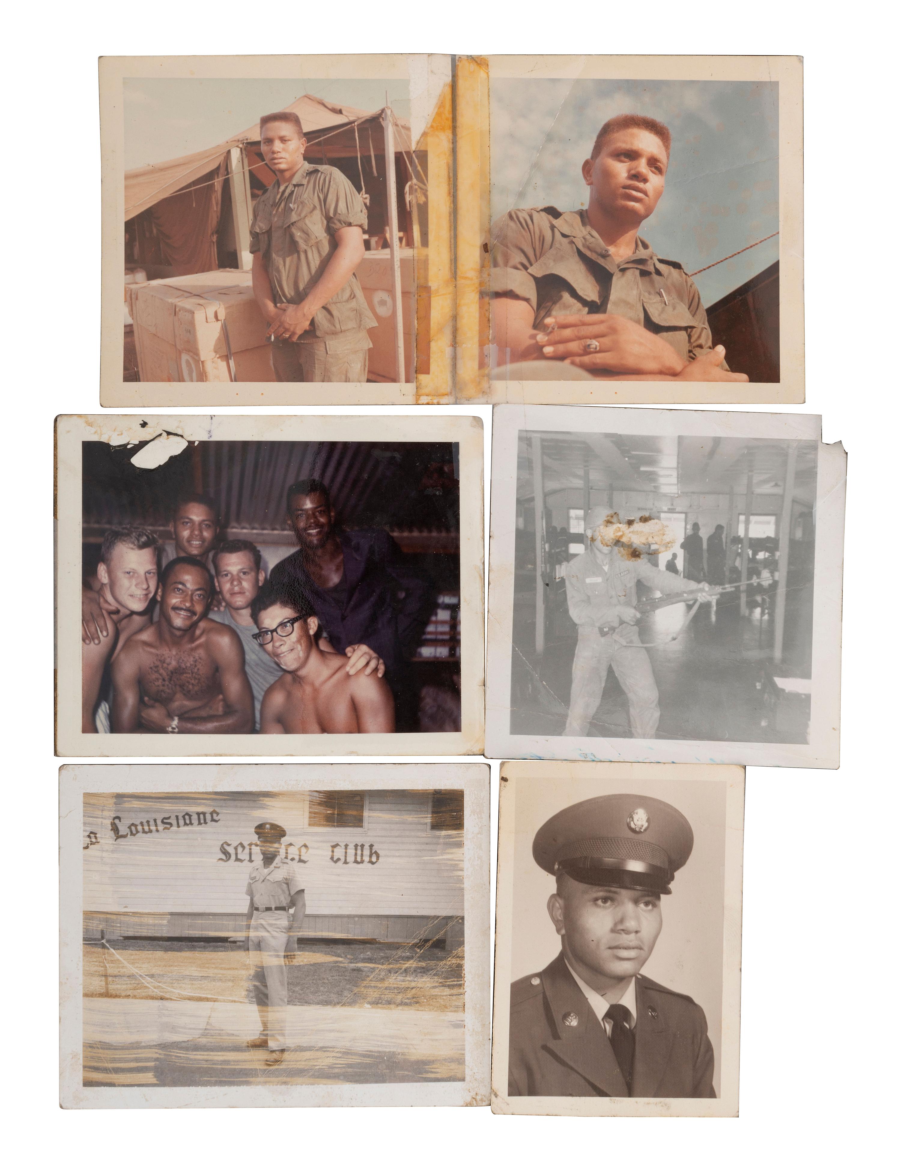 [AFRICAN AMERICANA - VIETNAM]. A group of approx. 140 photographs assembled by Private First Class Ronald Nelson, 125th Signal Battalion, incl. images of African American soldiers and the Cu Chi tunnels.