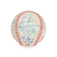 A 1995-96 Atlanta Braves Team Signed Autograph Baseball (Beckett Authentication Services)