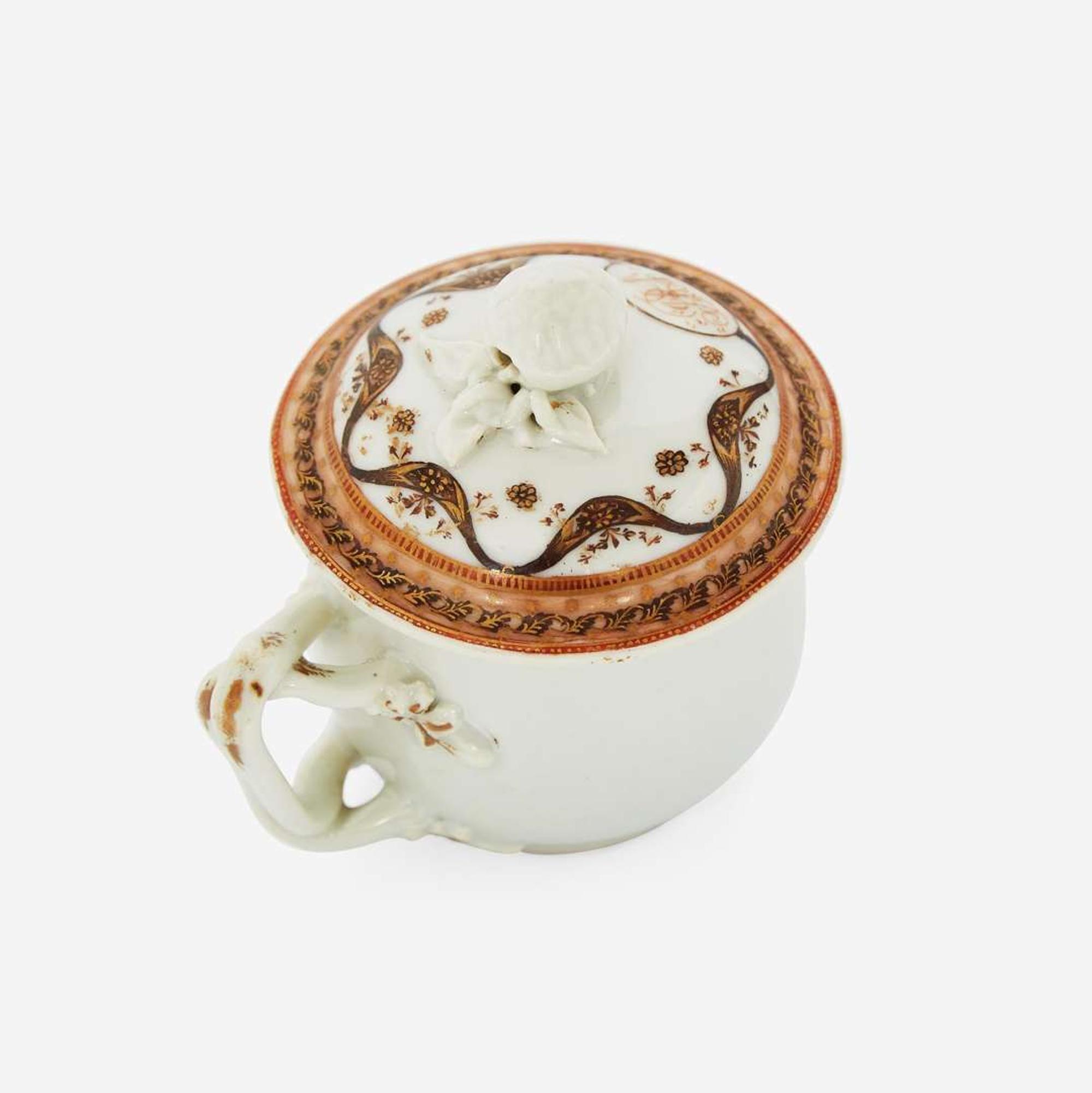A rare Chinese Export porcelain "Washington Memorial" pot de creme circa 1800