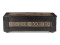 A Repousse Copper-Inset Black Painted Oak Chest circa 1901
