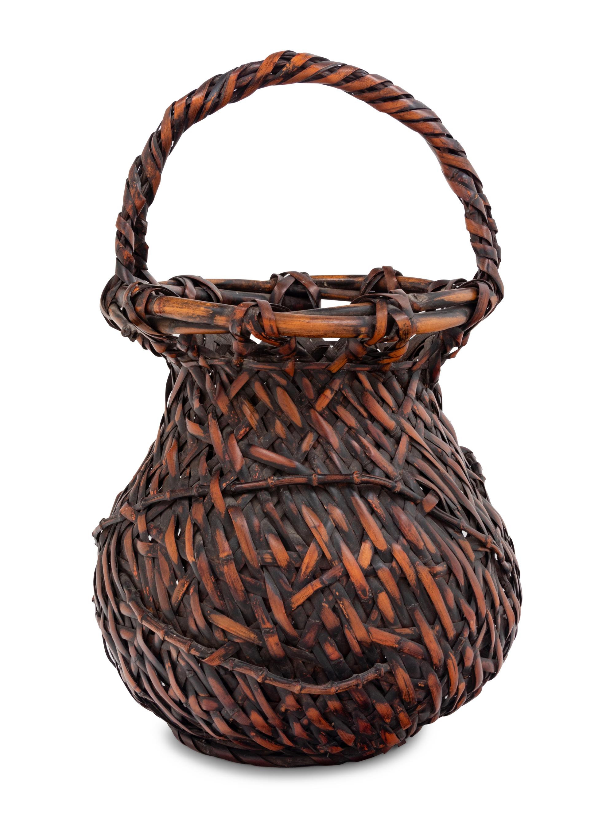 A Bamboo Flower Arranging Basket