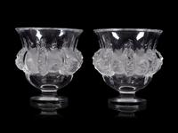 A Pair of Lalique Dampierre Vases