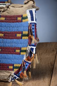 Cheyenne Beaded Hide Possible Bags, Matched Pair