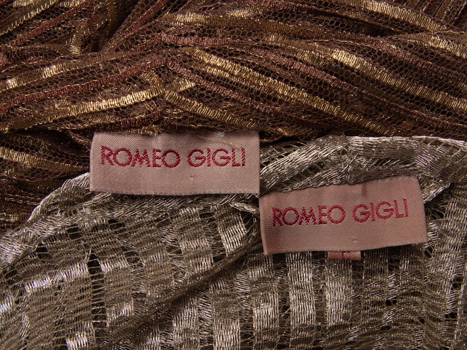 Two Romeo Gigli Metallic Jackets