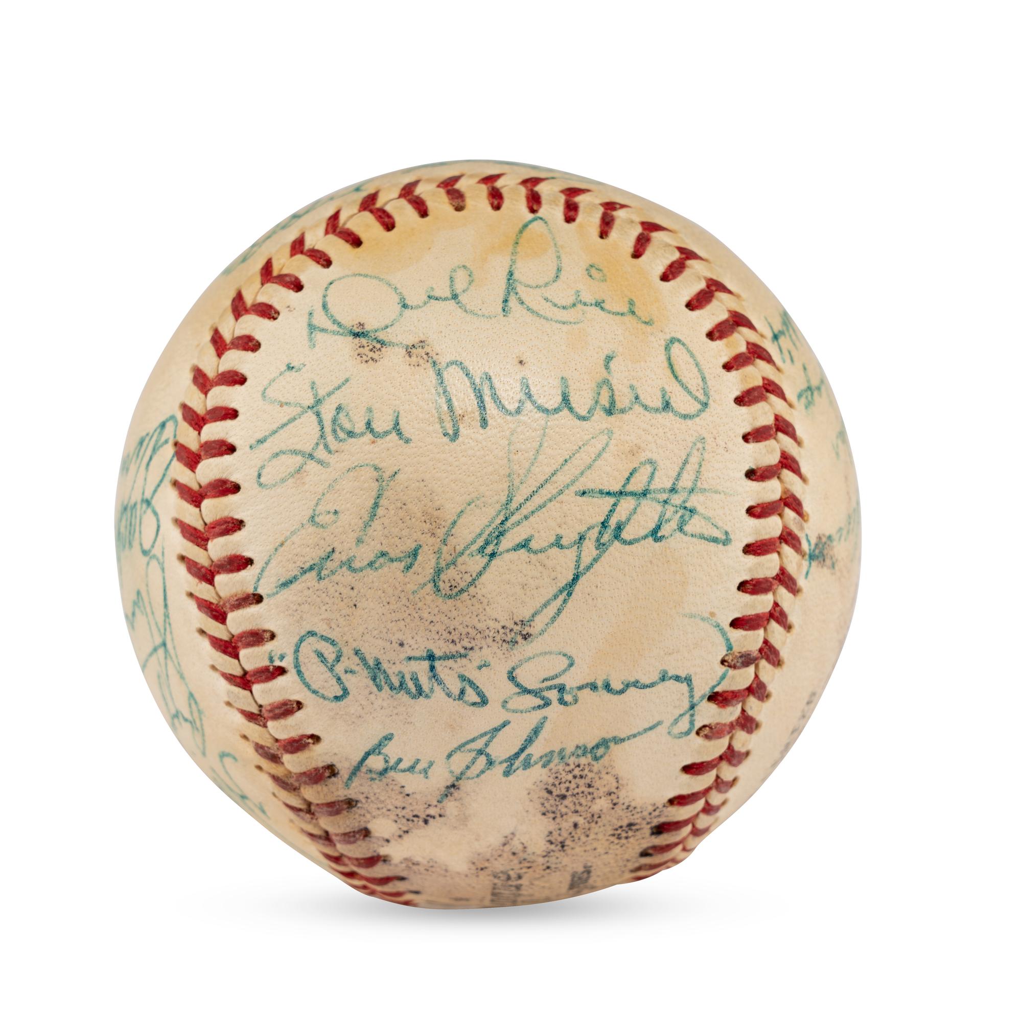 A 1953 St. Louis Cardinals Team Signed Autograph Baseball Featuring Stan Musial (Beckett Authentication Services)