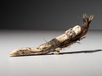 Carved Antler Fetish, Mountain Lion