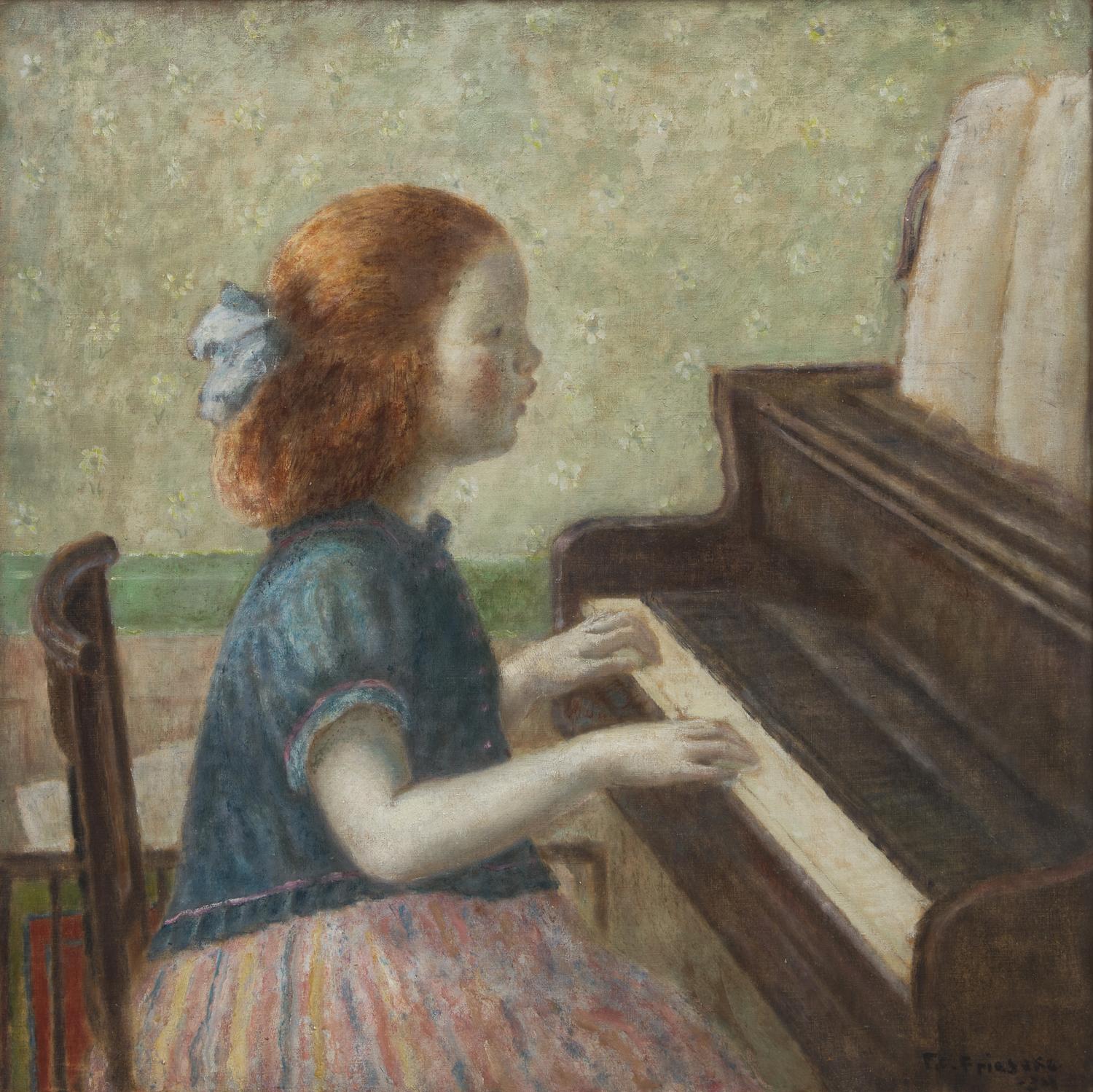 Artist's Daughter at the Piano , 1934